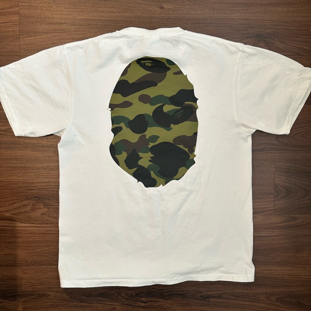 Bape White Camo T-Shirt - Picture 5 of 6